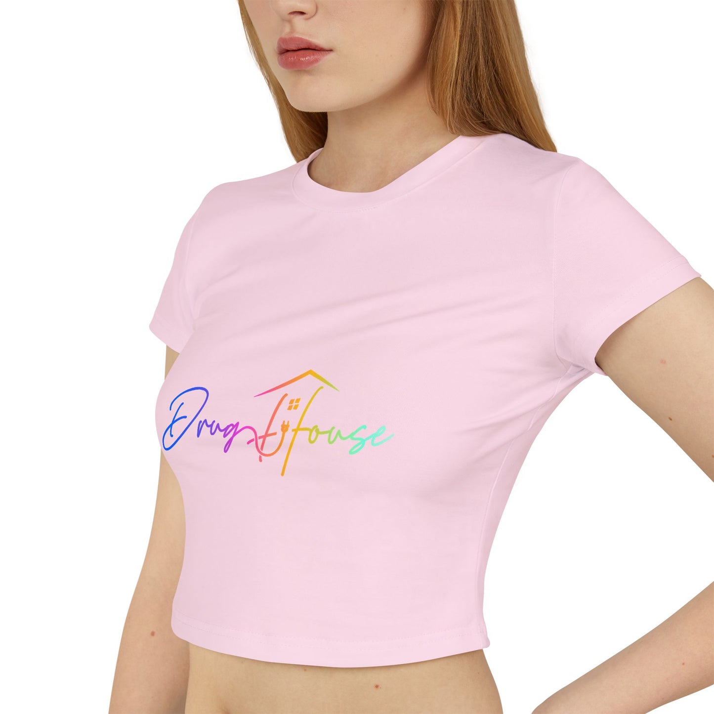 Colorful DrugHouse Cropped T-Shirt