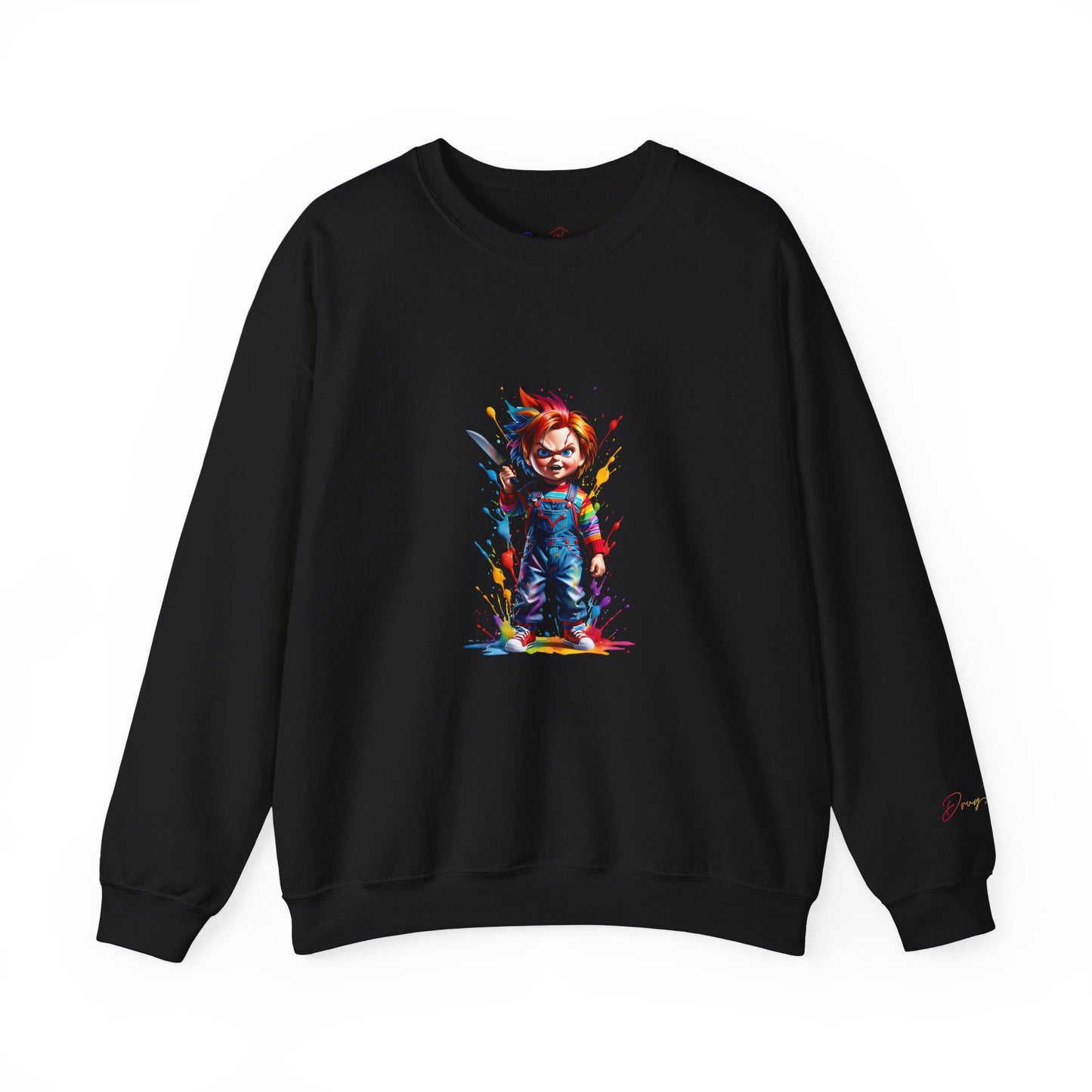 DrugHouse Bustdown Sweatshirt - Colorful Horror Style