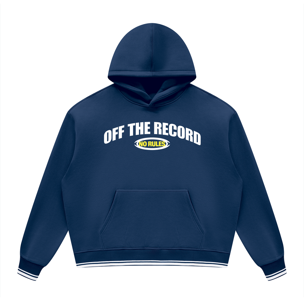 Unisex Oversized Color Block Fleece Hoodie
