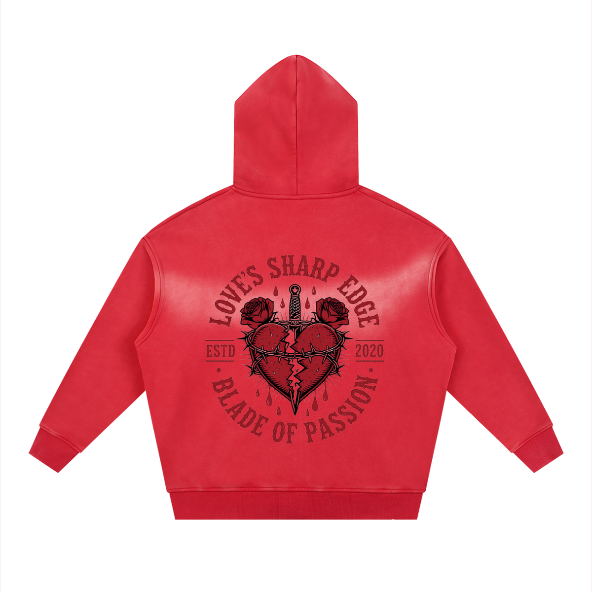 Sunfade Love N Passion Zip Boxy Fleece Hoodie