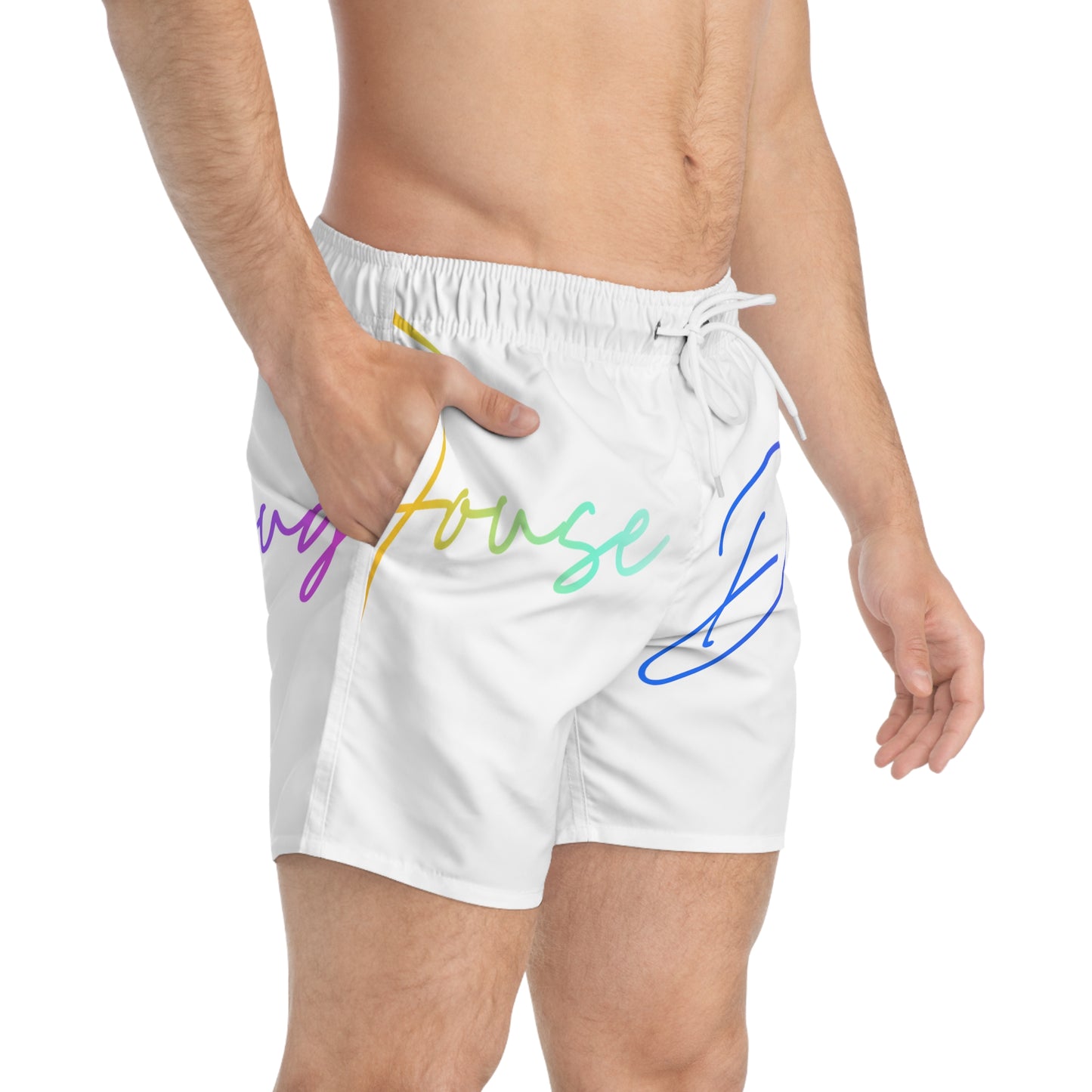 DrugHouse Multicolor Print Swim Trunks
