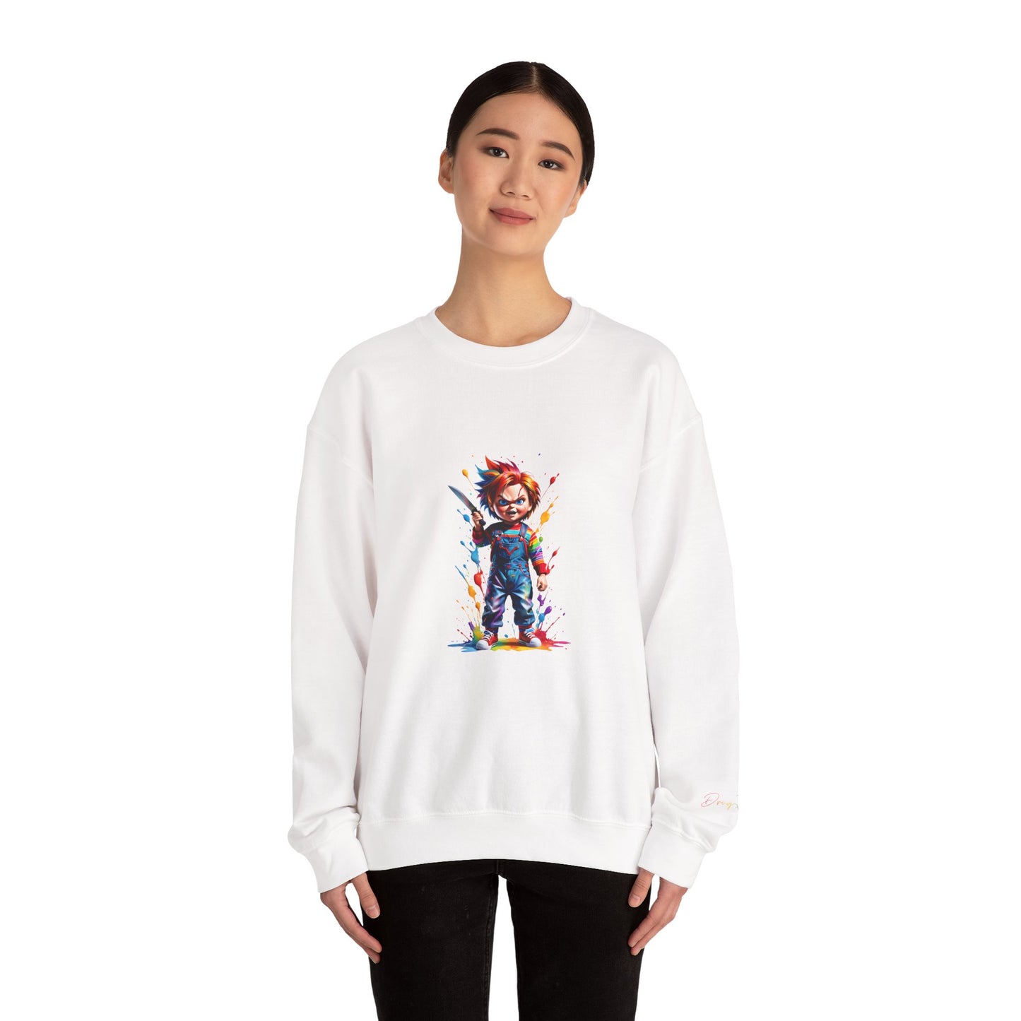 DrugHouse Bustdown Sweatshirt - Colorful Horror Style