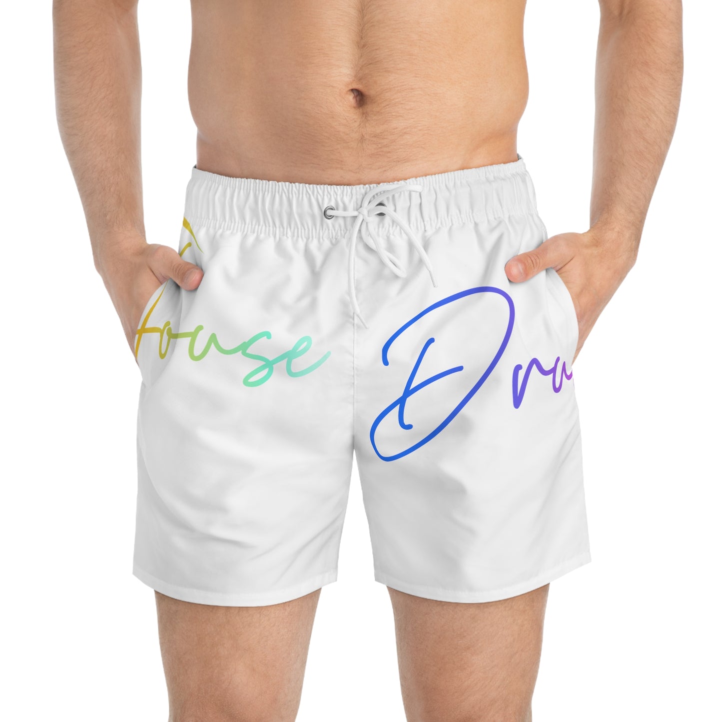 DrugHouse Multicolor Print Swim Trunks