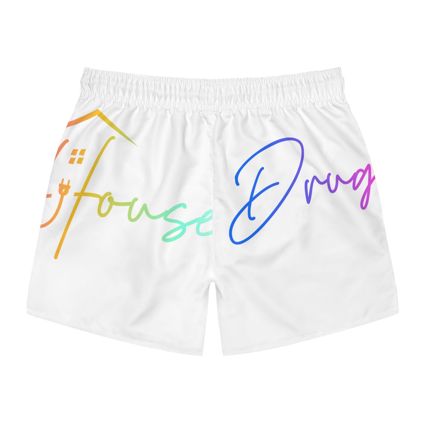 DrugHouse Multicolor Print Swim Trunks