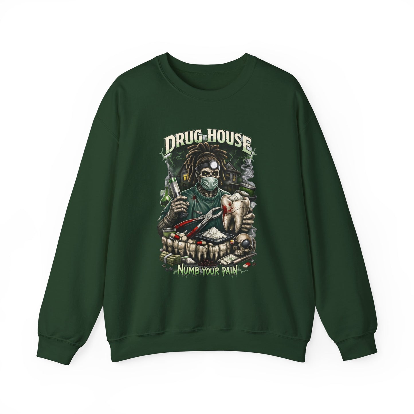DrugHouse Dentist Reaper Crewneck DTG