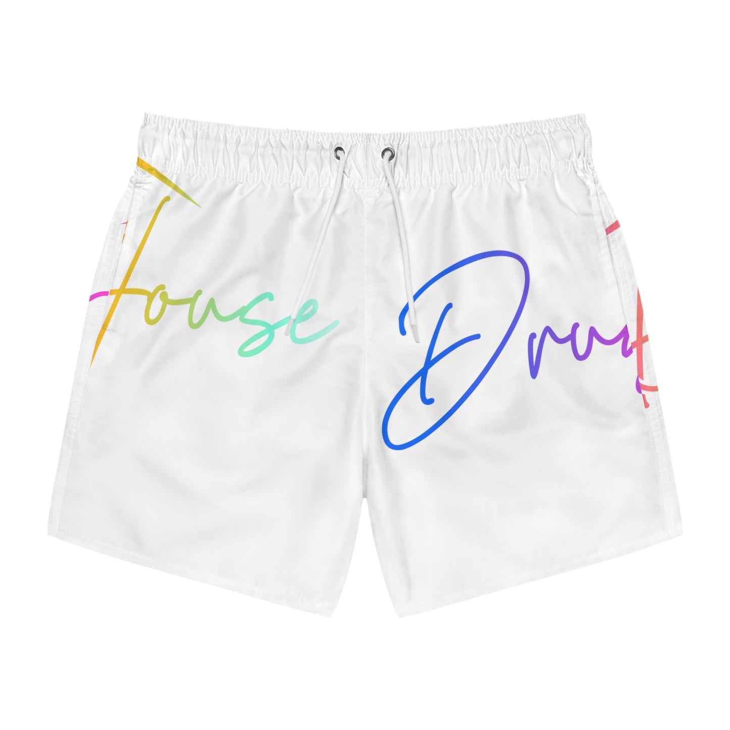 DrugHouse Multicolor Print Swim Trunks