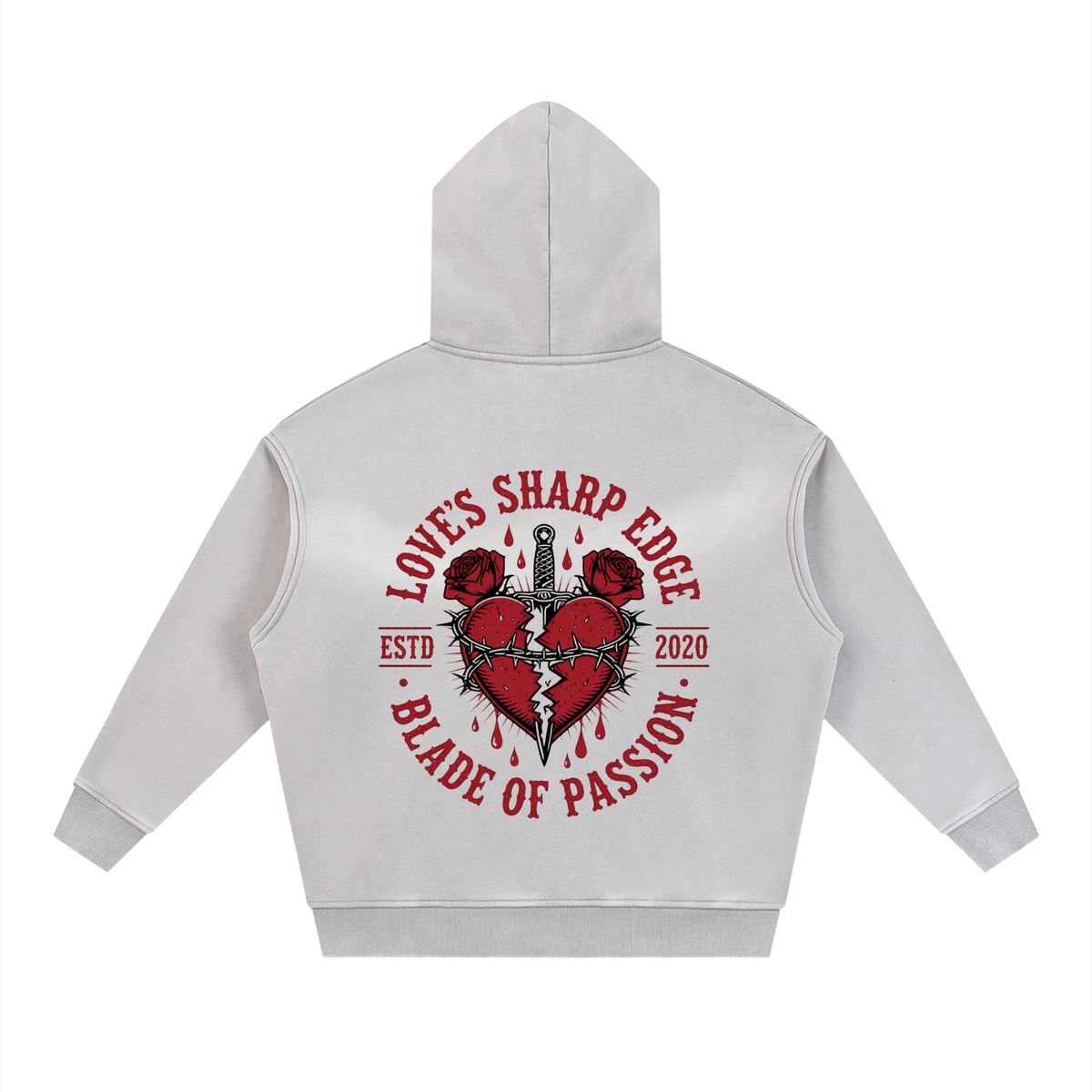 Sunfade Love N Passion Zip Boxy Fleece Hoodie