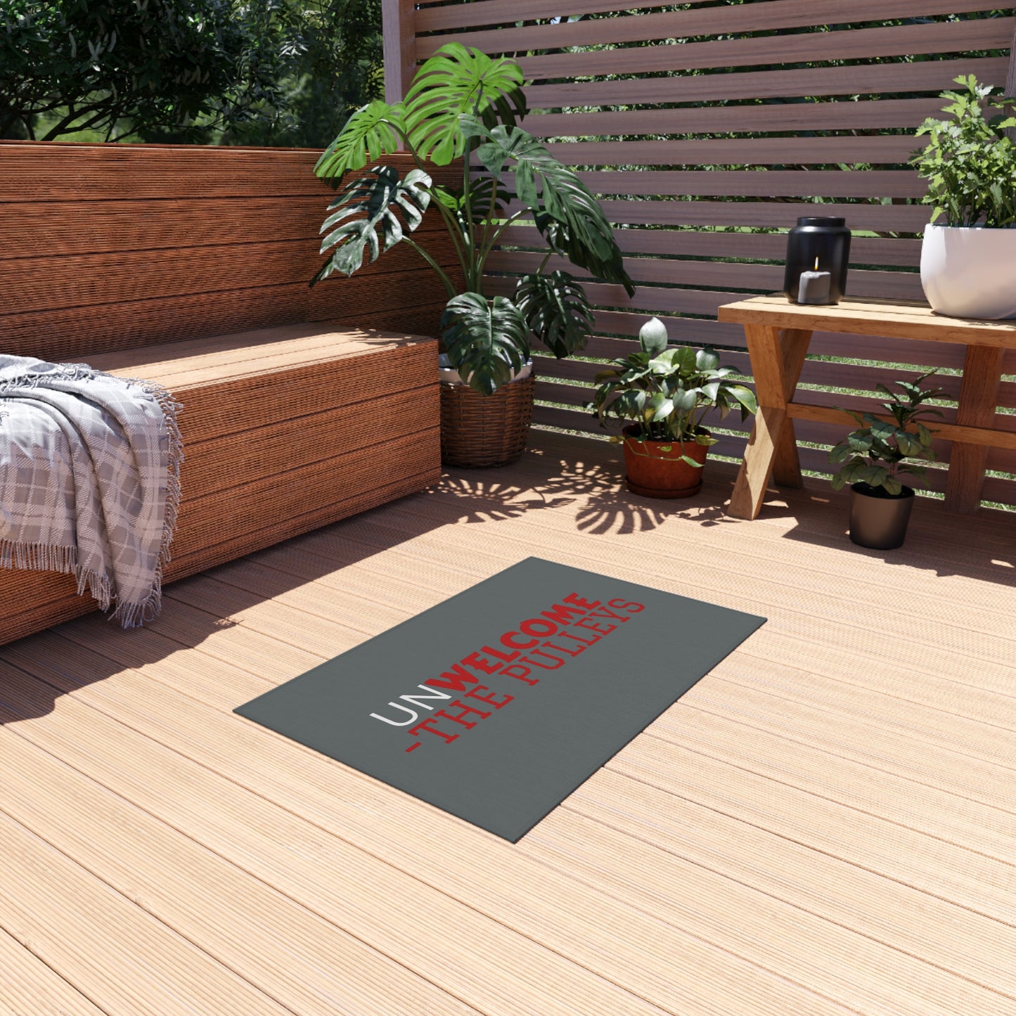 Outdoor Rug - Unwelcome Entryway Mat, Doormat for Home, Patio Decor, Gift for New Homeowners, Funny Home Accent