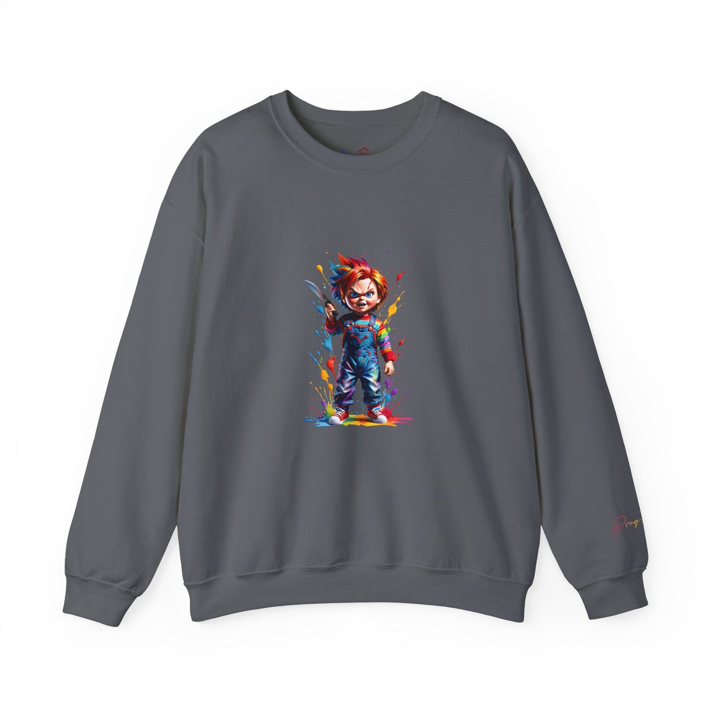 DrugHouse Bustdown Sweatshirt - Colorful Horror Style