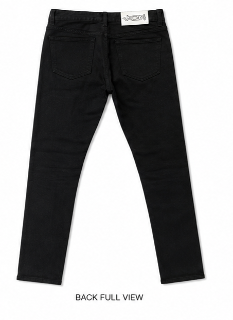 Sugarhill Escape Reality "Bad Vibes" Graphic Denim Jeans – Black – Size 36