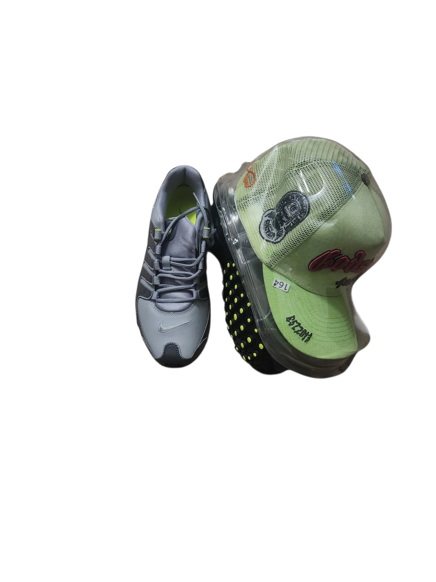 Nike Shox NZ EU Metallic Silver + Godspeed Forever Trucker Hat Bundle – Open Box – Size 8M