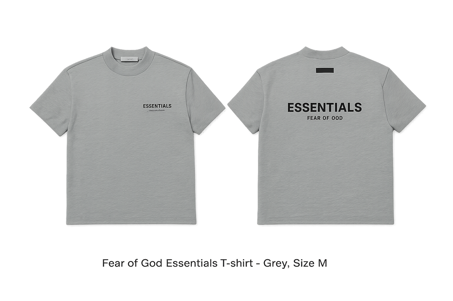 Fear of God Essentials Logo T-Shirt – Light Oatmeal – Size Medium