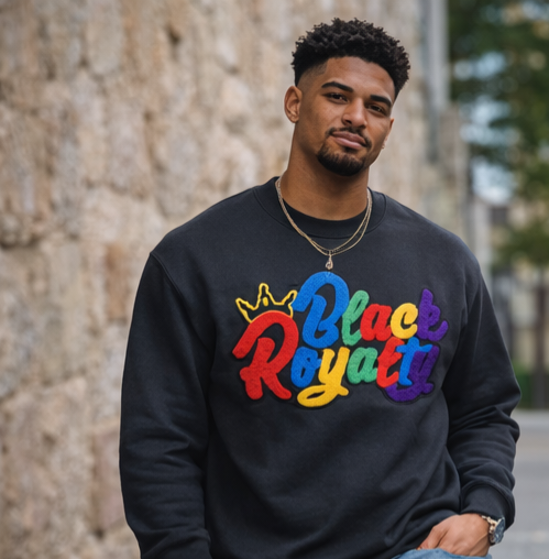 BLACK ROYALTY 👑
Crewneck

Premium chenille embroidery crewneck,Wear the crown. Move with purpose.
