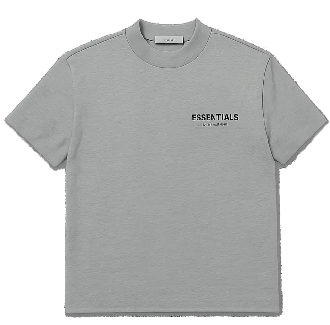 Fear of God Essentials Logo T-Shirt – Light Oatmeal – Size Medium